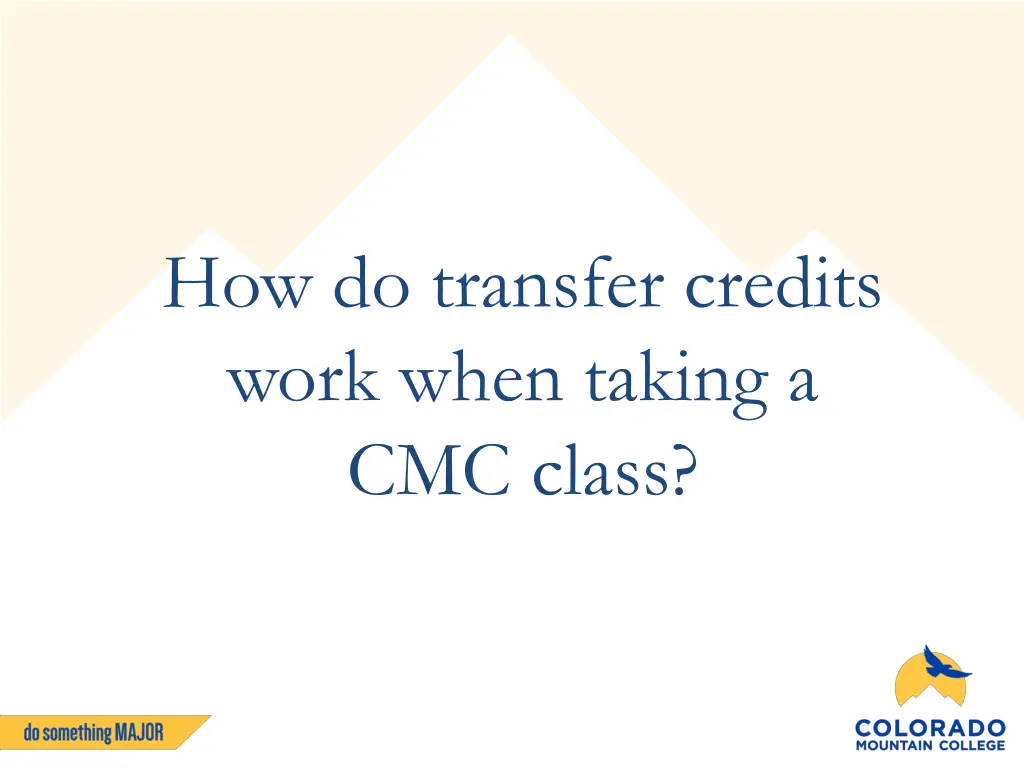 how do transfer credits work when taking
