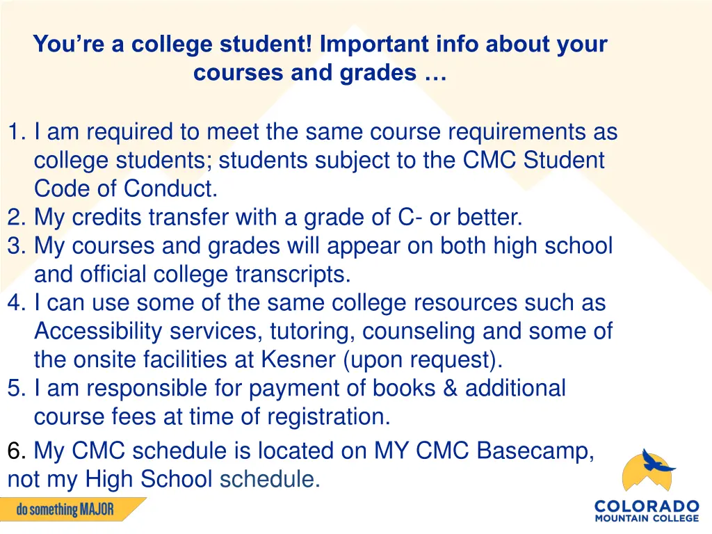 you re a college student important info about
