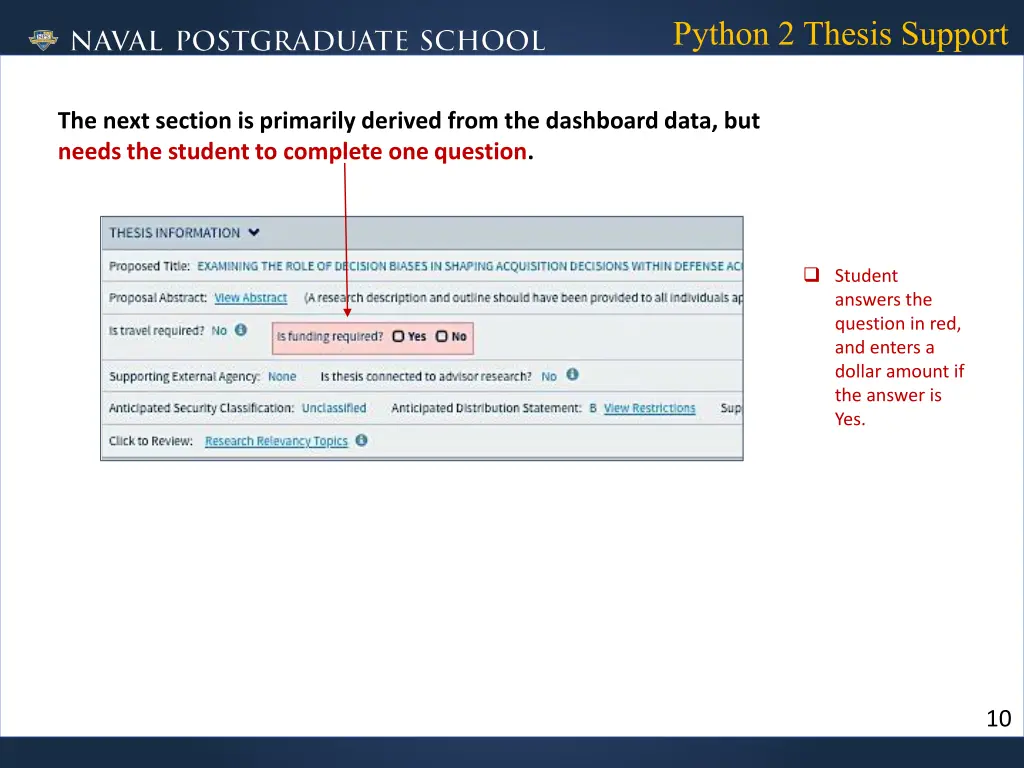 python 2 thesis support 10