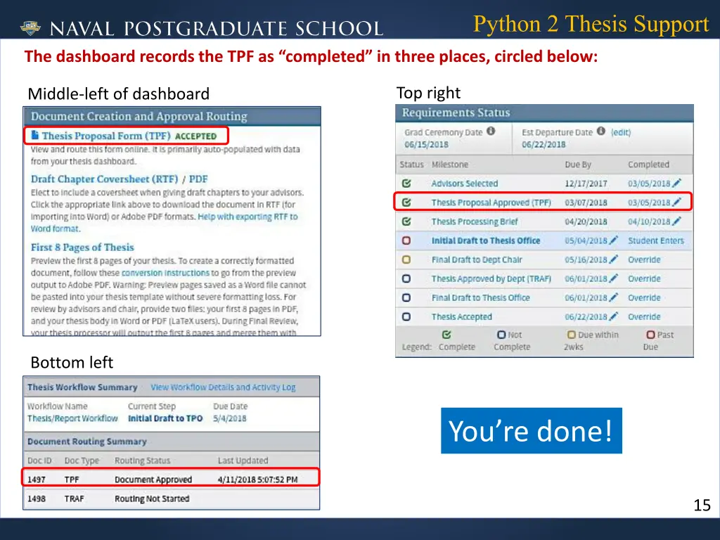 python 2 thesis support 15