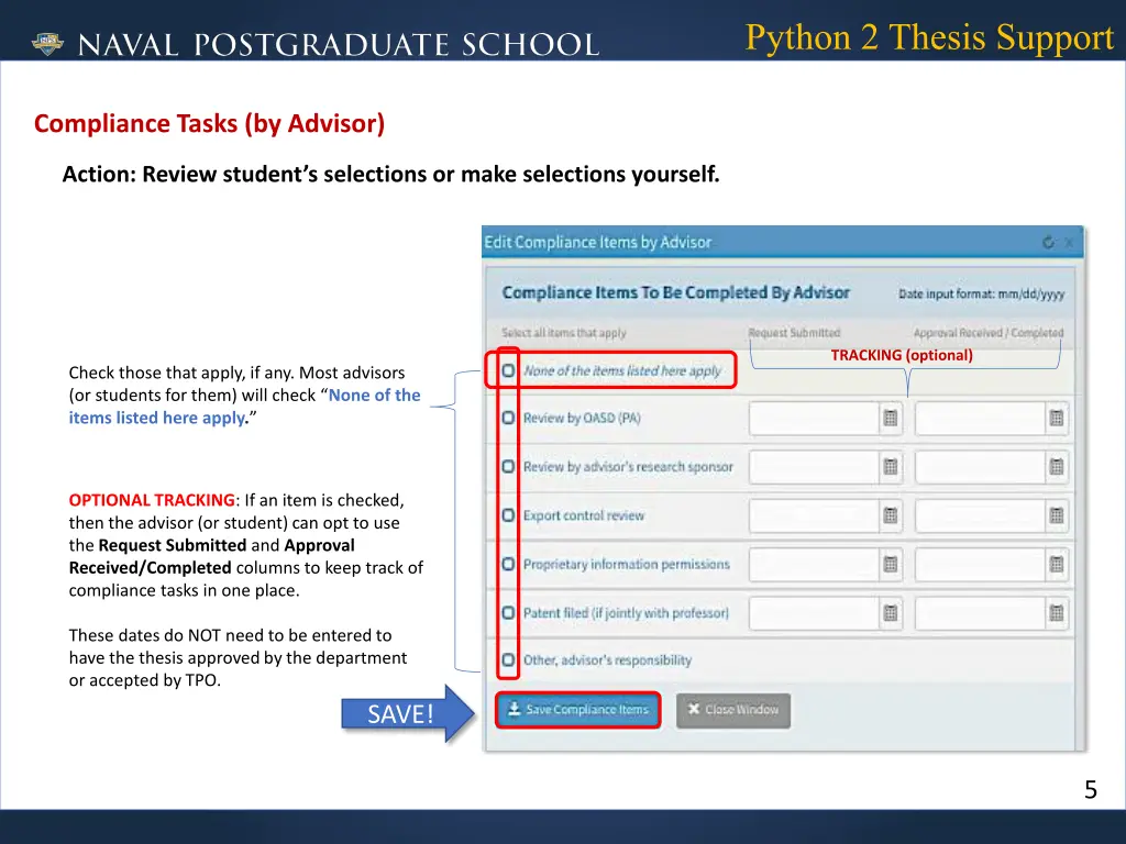 python 2 thesis support 5