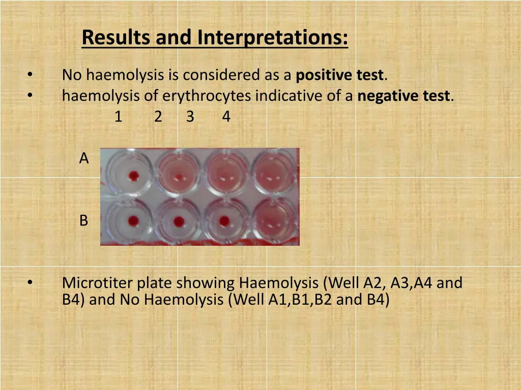 results and interpretations