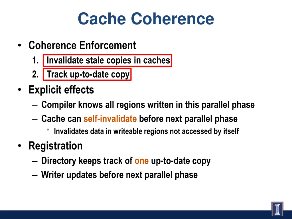 cache coherence