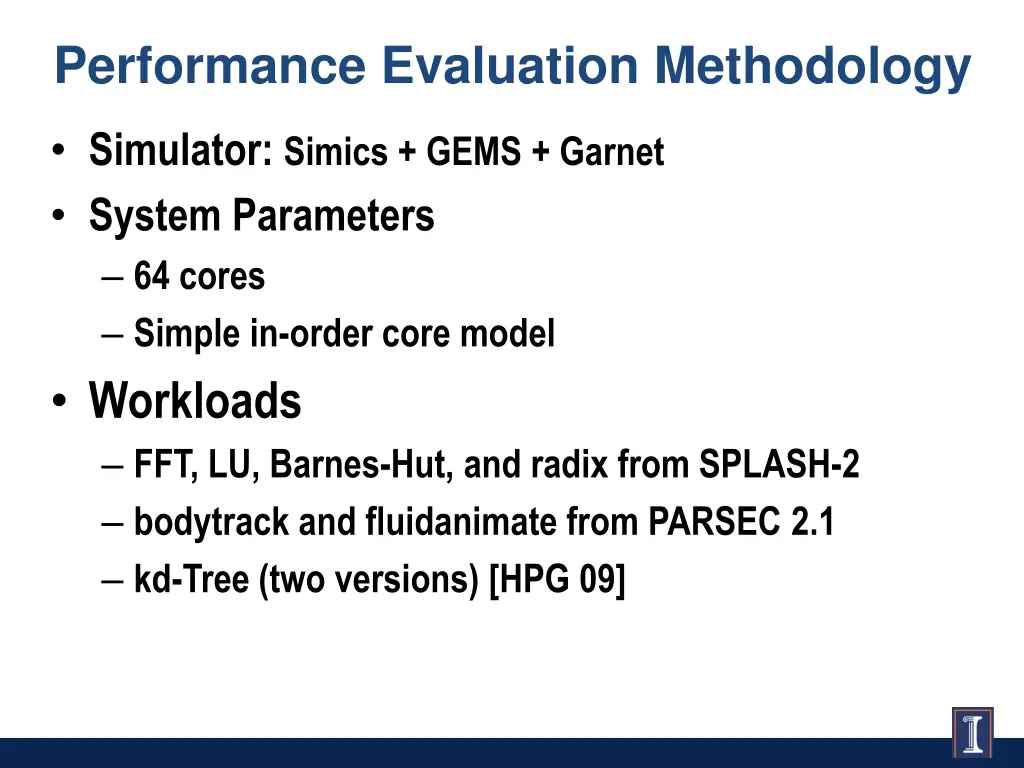 performance evaluation methodology