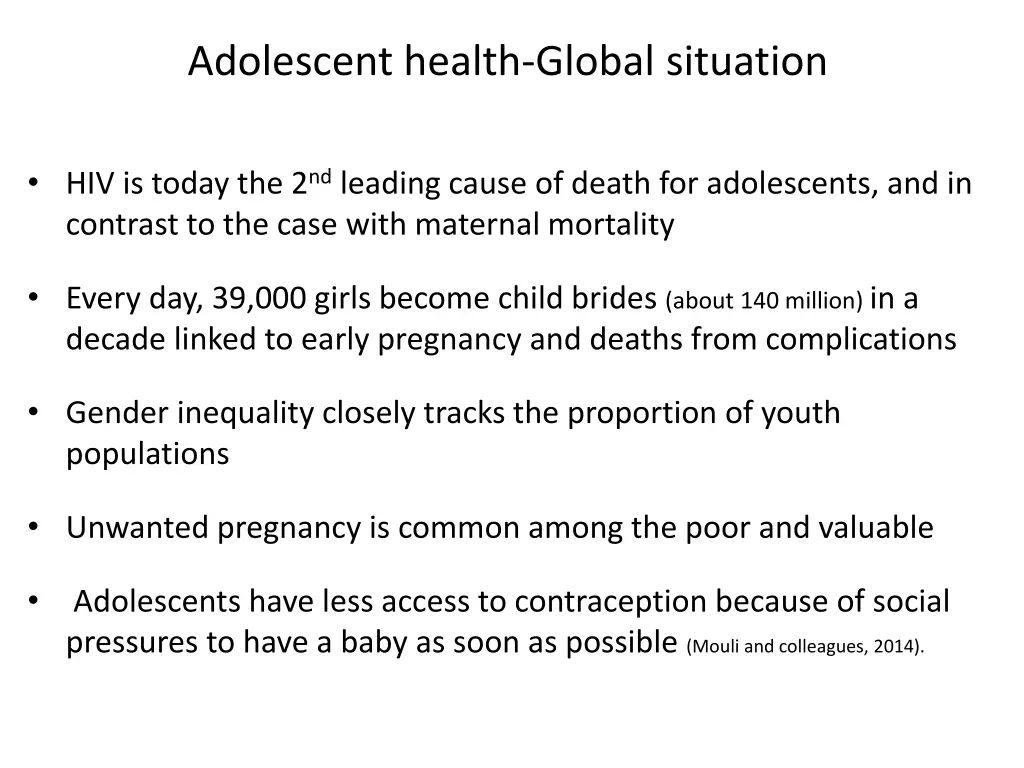 adolescent health global situation 4