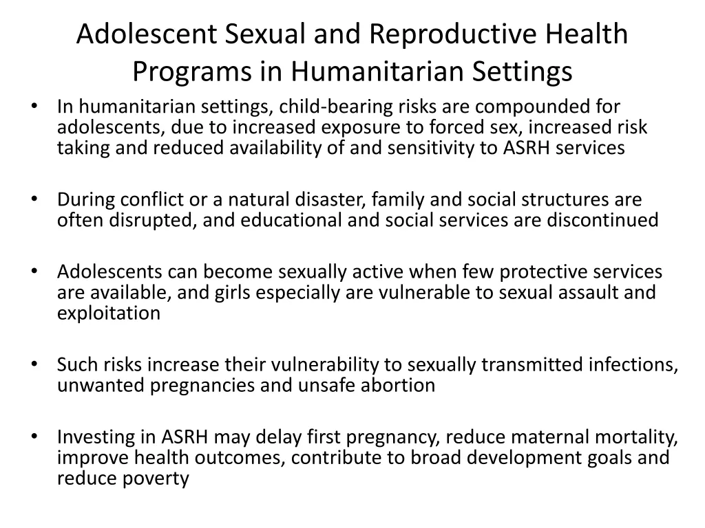 adolescent sexual and reproductive health 1