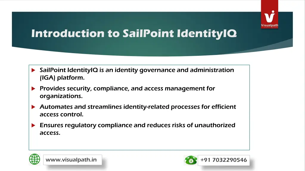 introduction to sailpoint identityiq