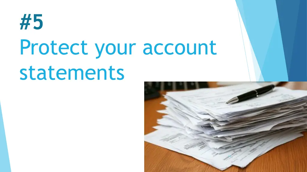 5 protect your account statements