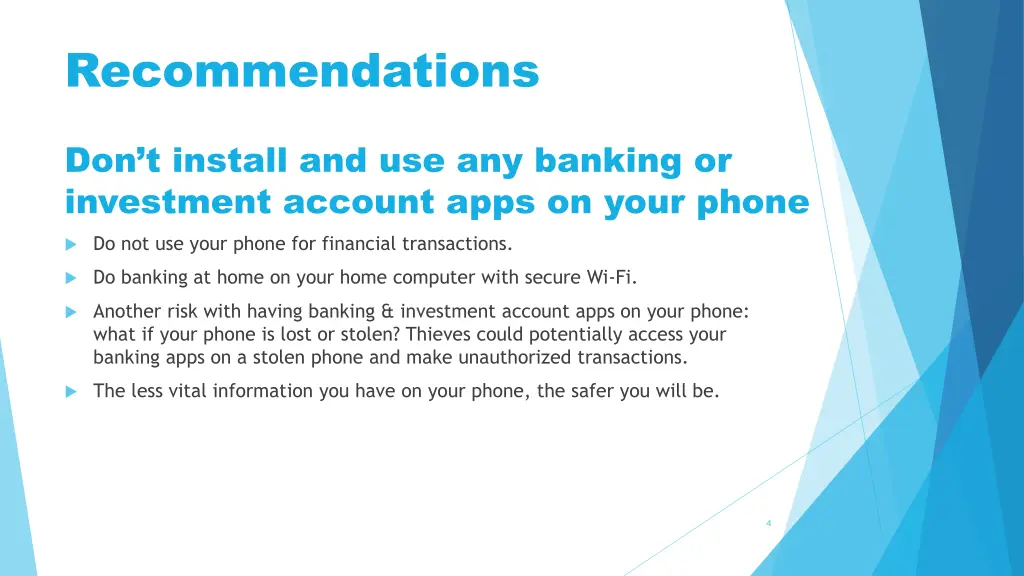 recommendations