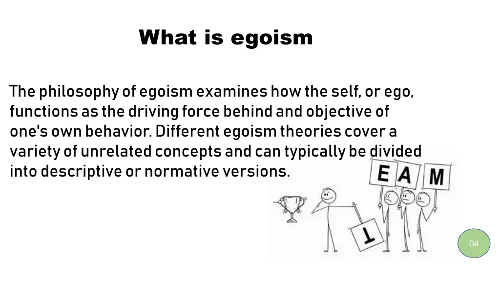 what is egoism