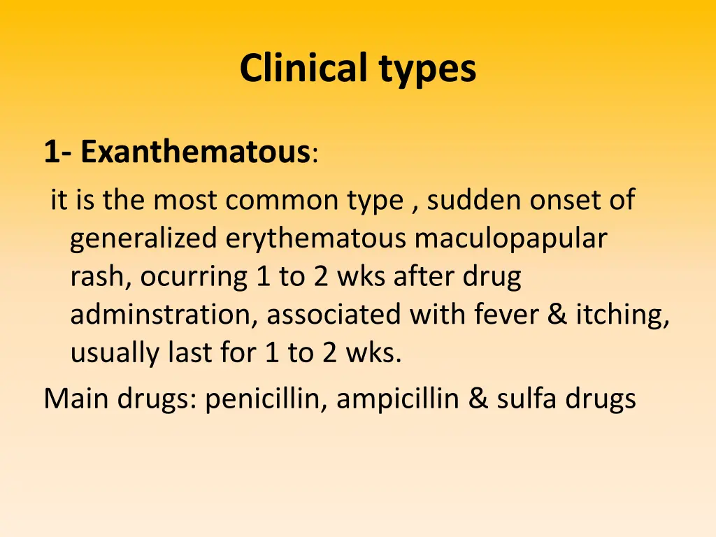 clinical types