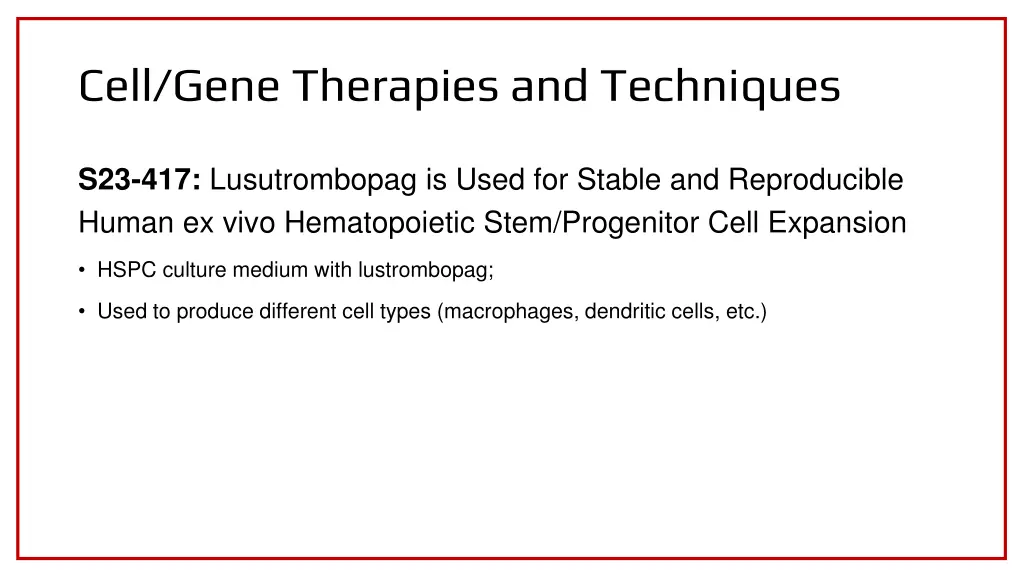 cell gene therapies and techniques 4