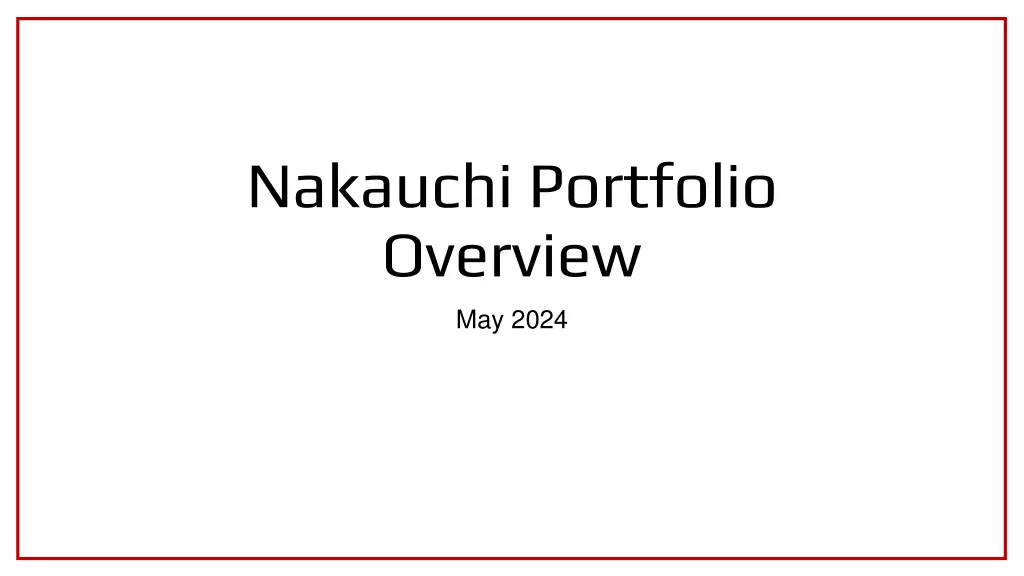 nakauchi portfolio overview