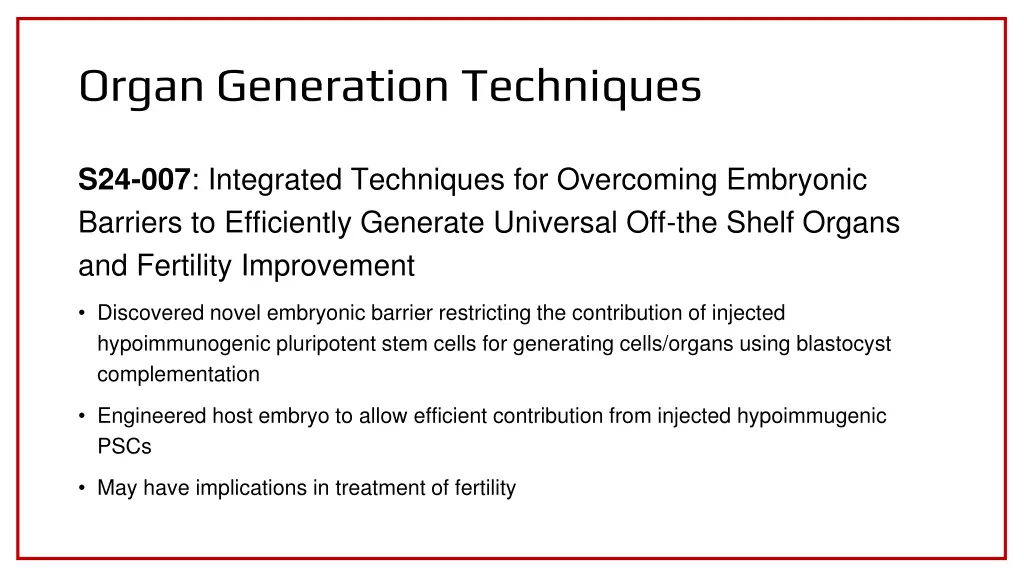 organ generation techniques 3