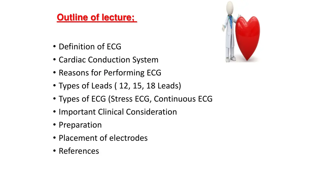 outline of lecture