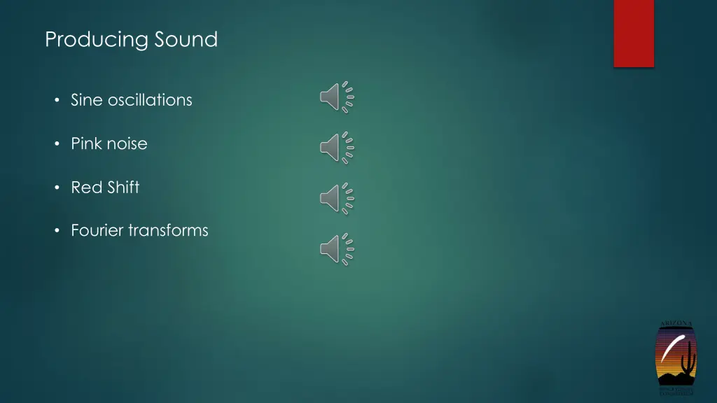 producing sound 1