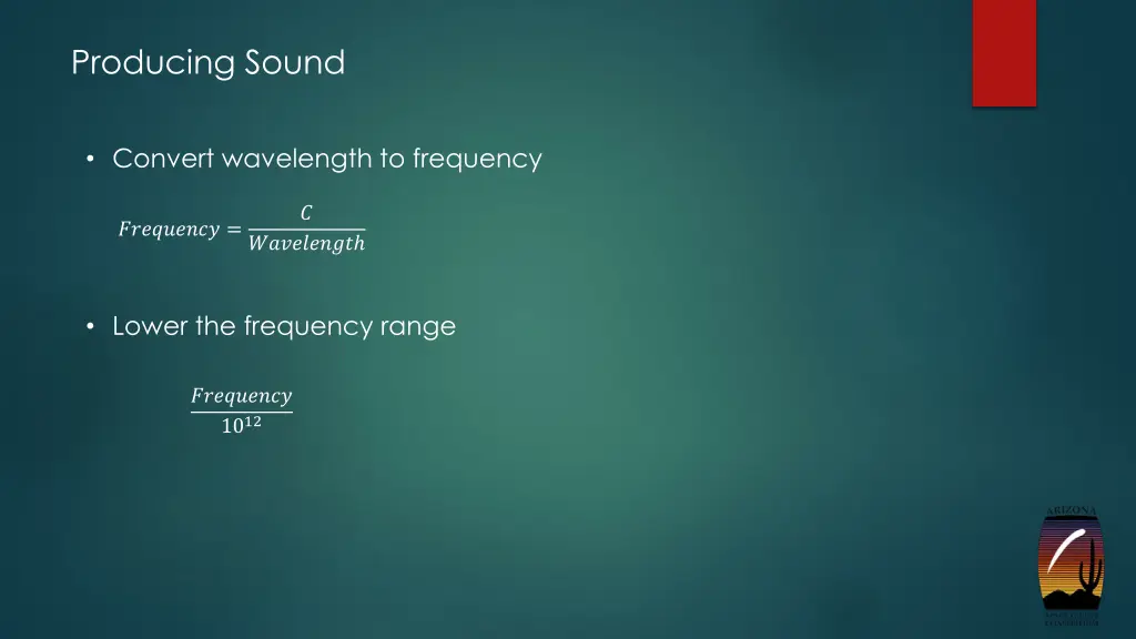 producing sound