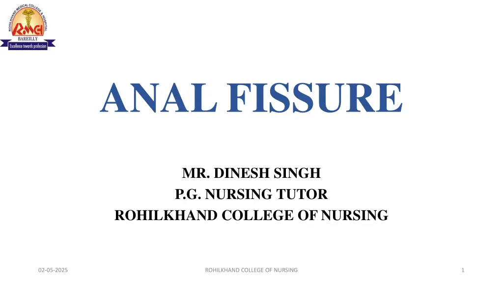 anal fissure