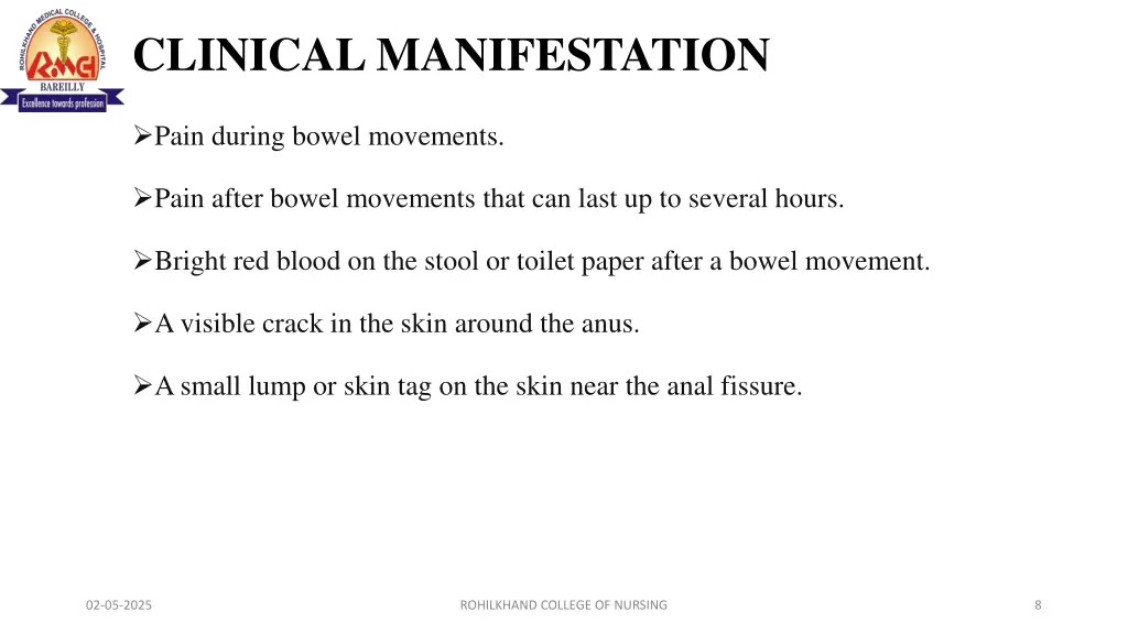 clinical manifestation