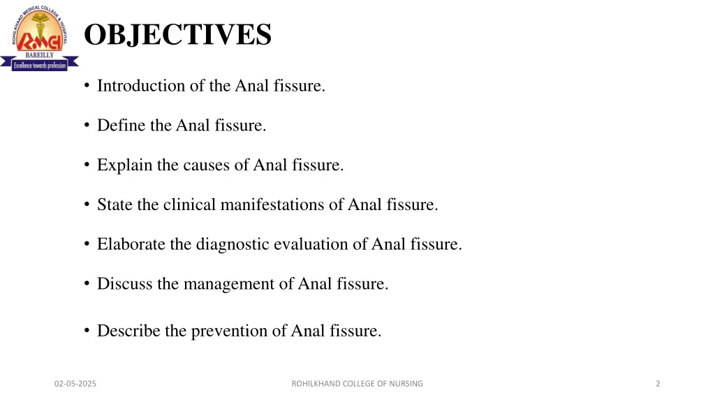 objectives