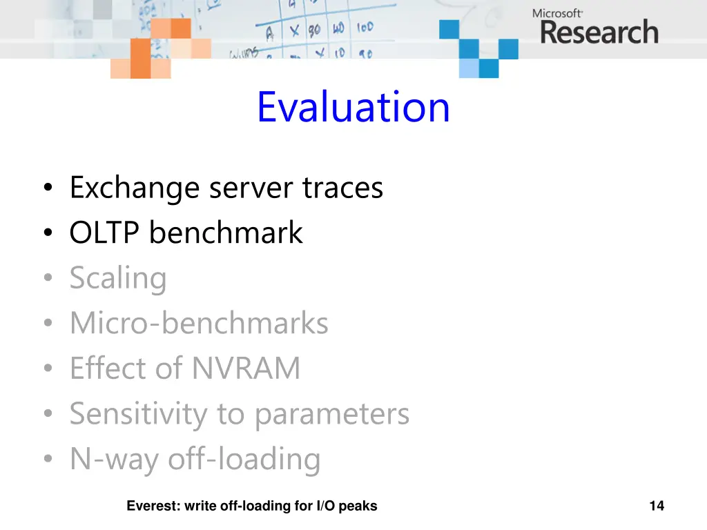 evaluation
