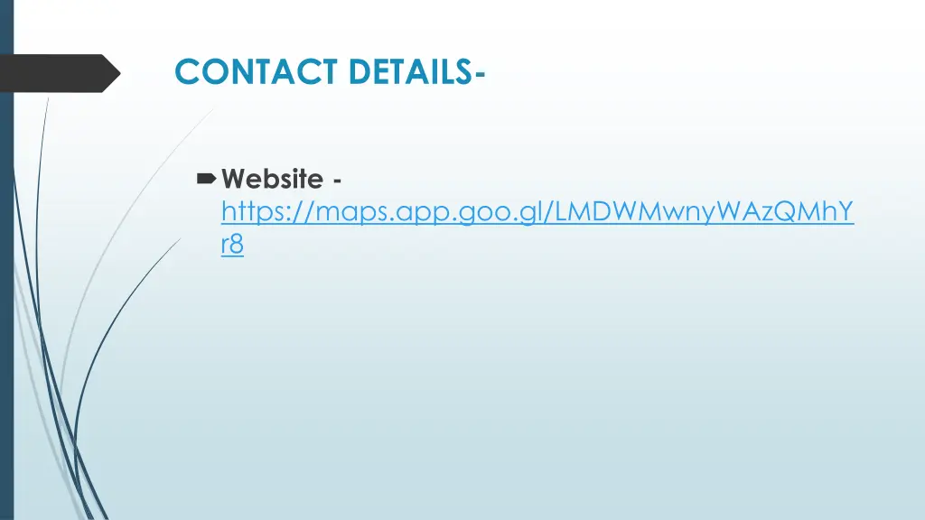 contact details