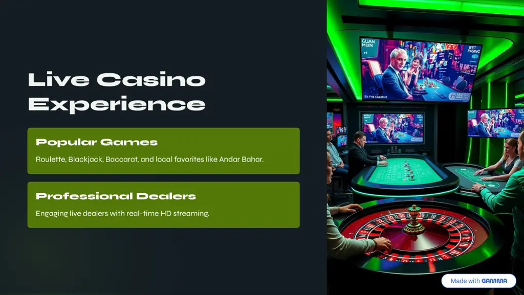 live casino experience