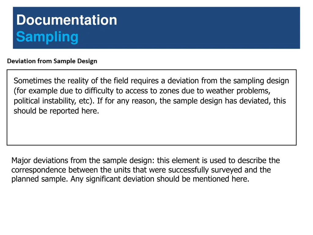 documentation sampling 2