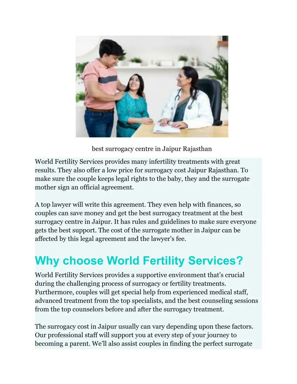 best surrogacy centre in jaipur rajasthan