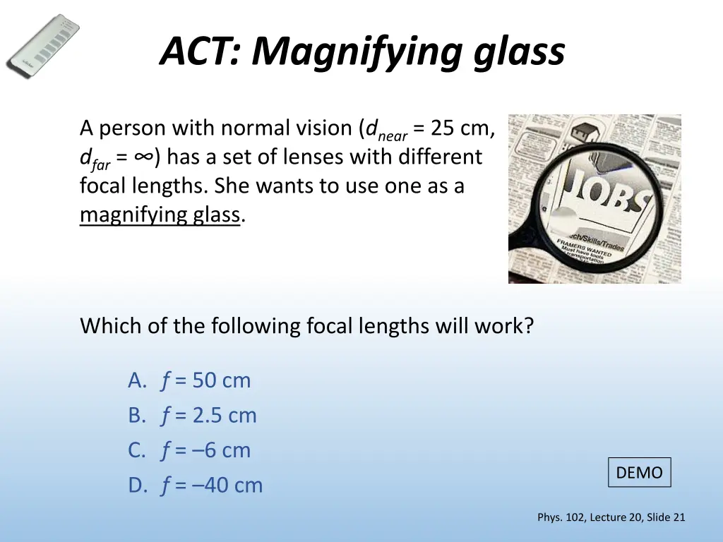 act magnifying glass