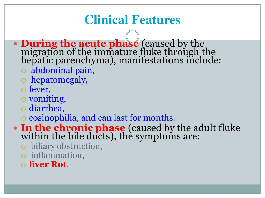 clinical features
