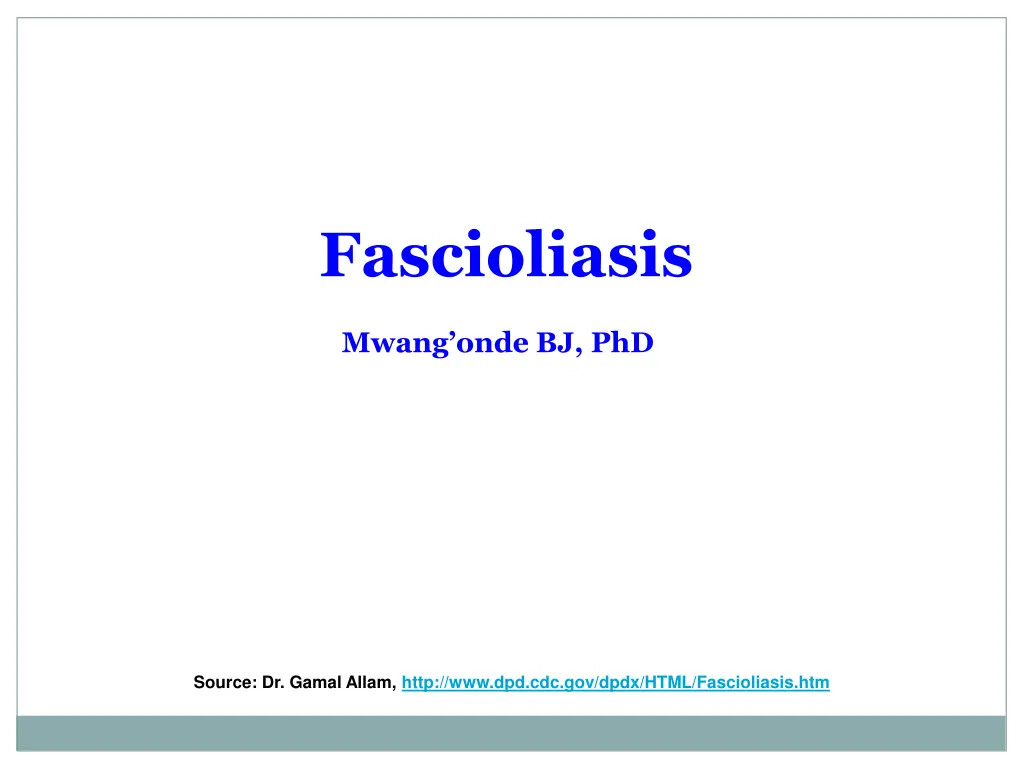 fascioliasis