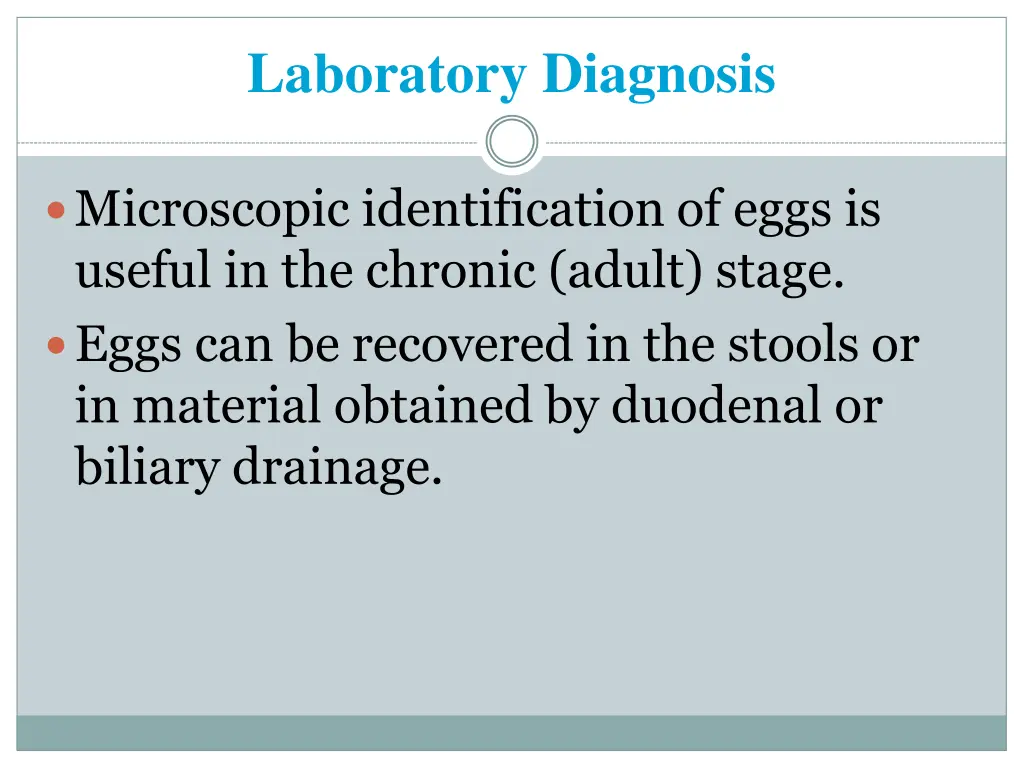 laboratory diagnosis