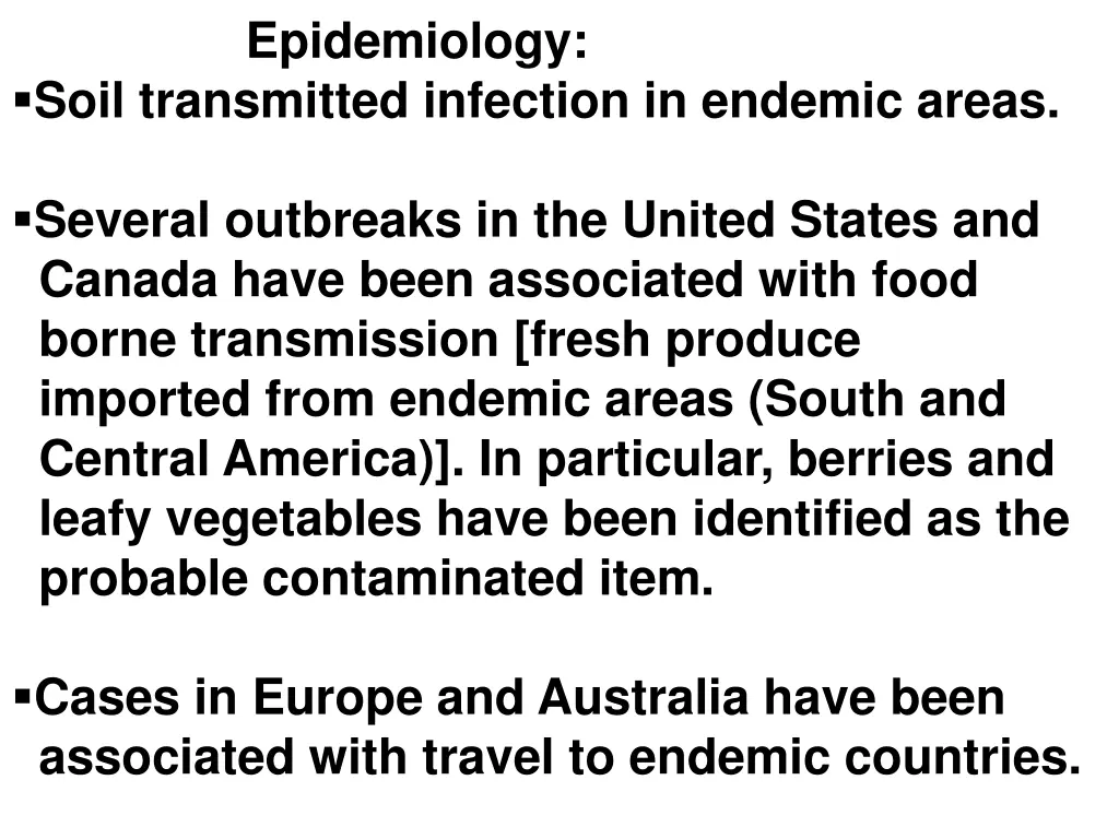 epidemiology