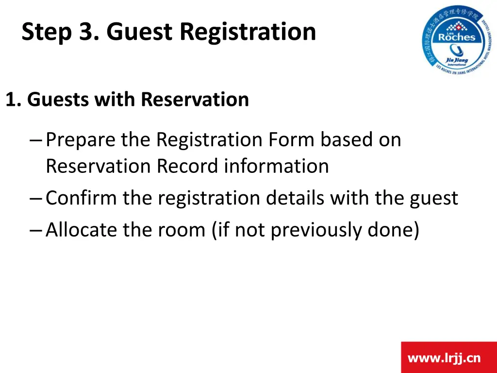 step 3 guest registration