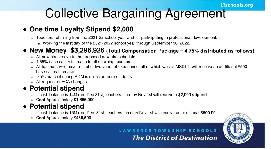 collective bargaining agreement