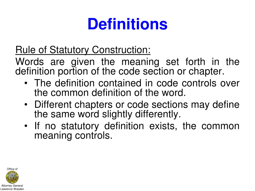definitions