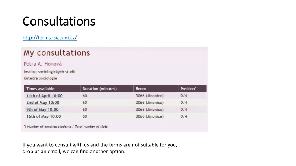 consultations consultations