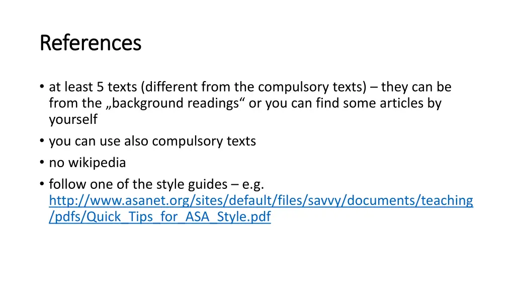 references references