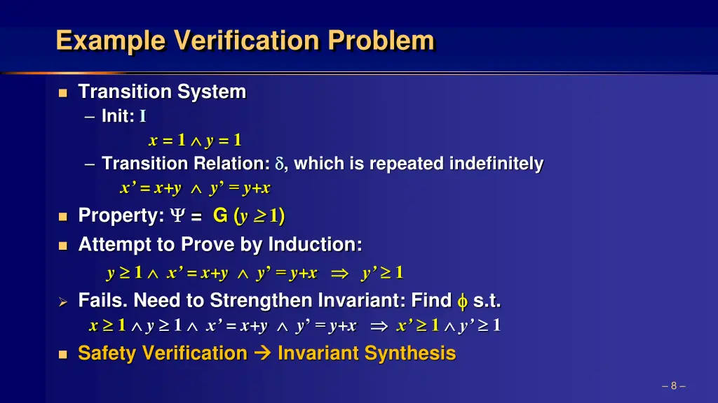 example verification problem
