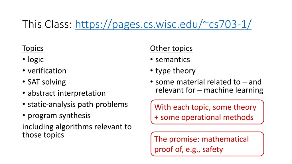 this class https pages cs wisc edu cs703 1