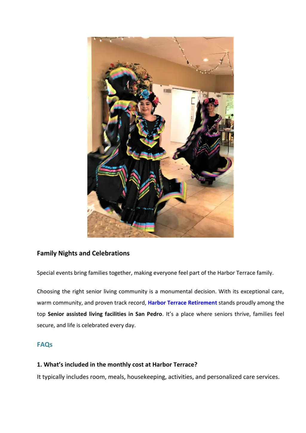 family nights and celebrations