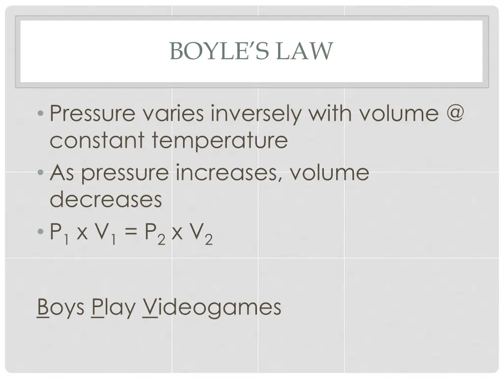 boyle s law