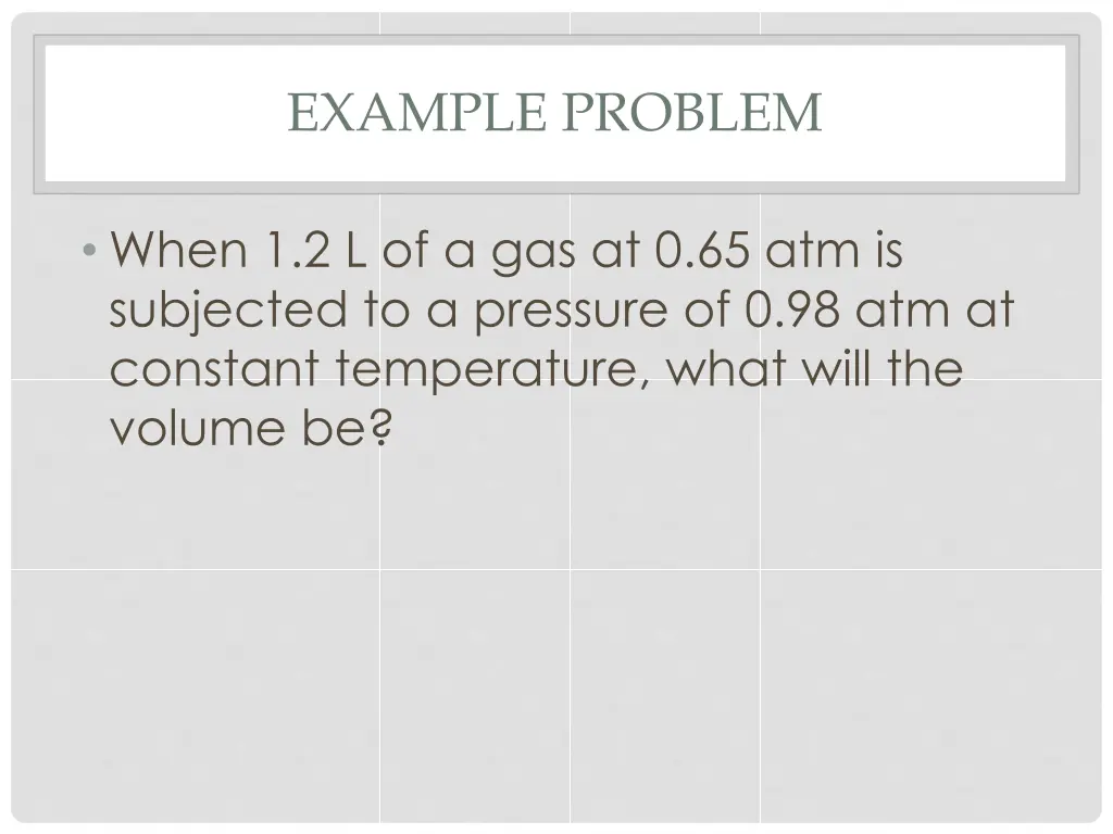 example problem