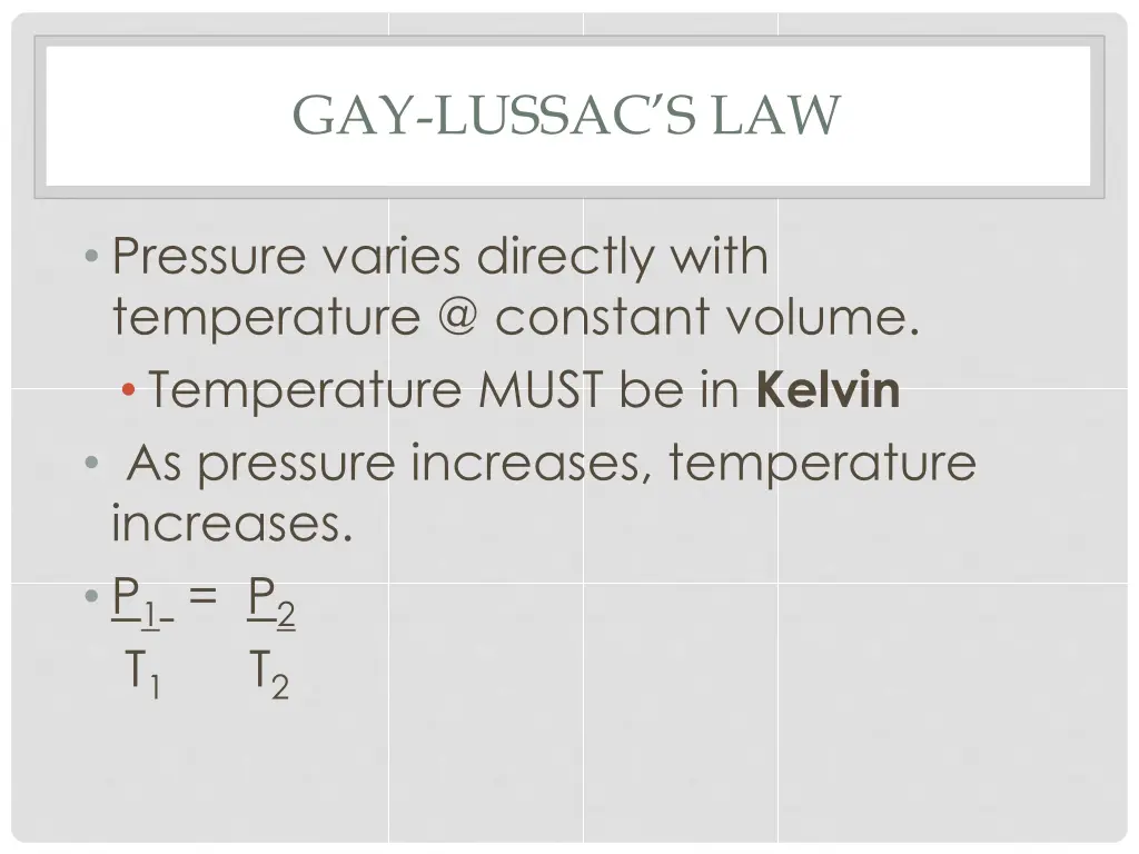 gay lussac s law