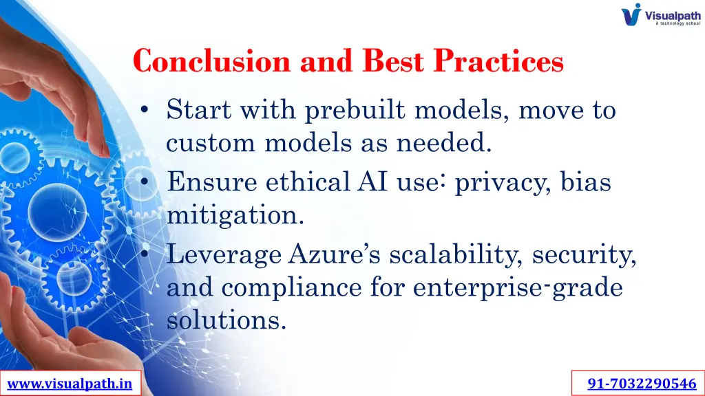 conclusion and best practices start with prebuilt