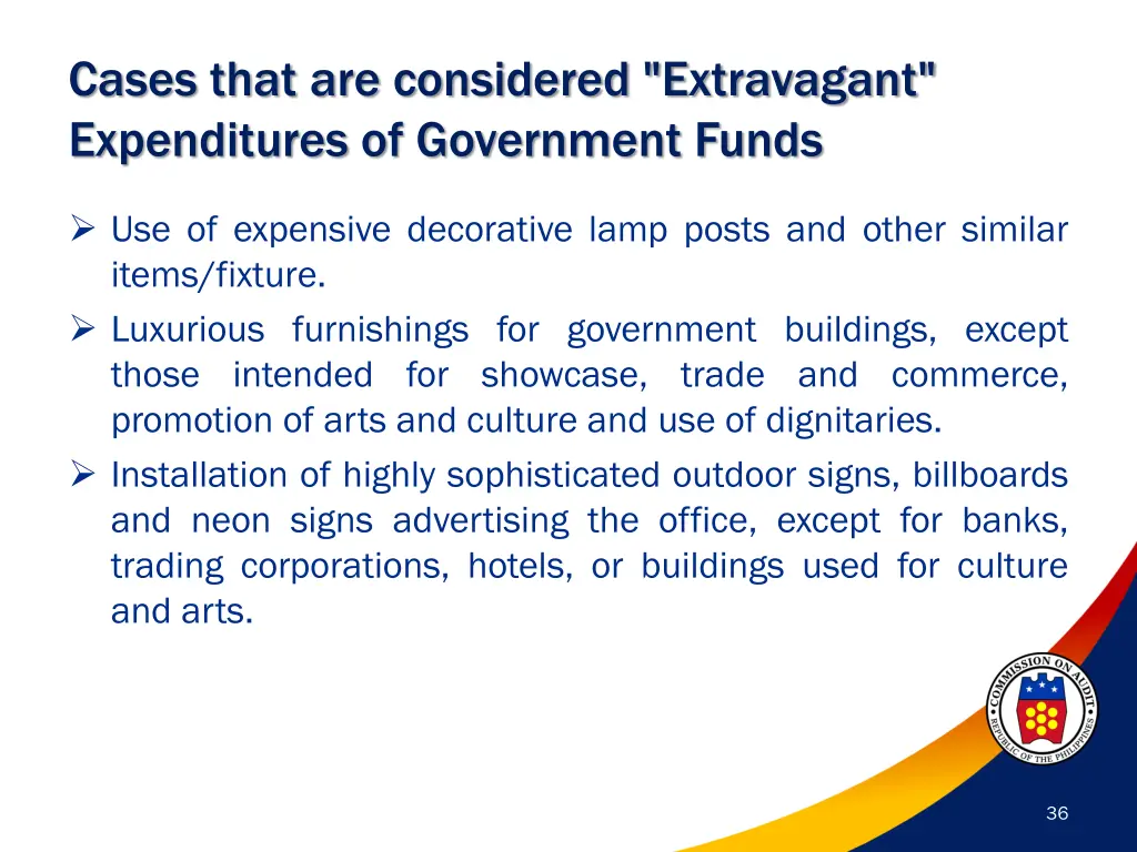 cases that are considered extravagant 1