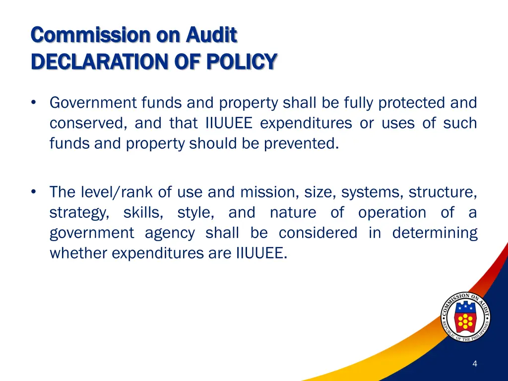 commission on audit commission on audit