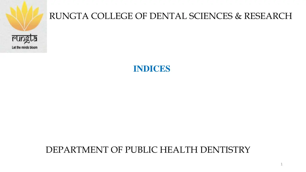 rungta college of dental sciences research