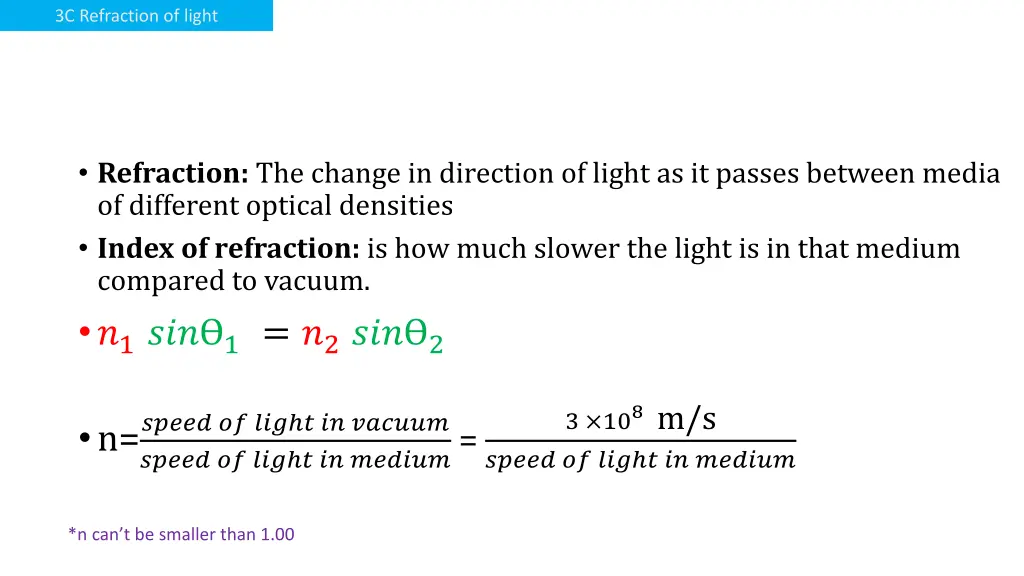 3c refraction of light 2